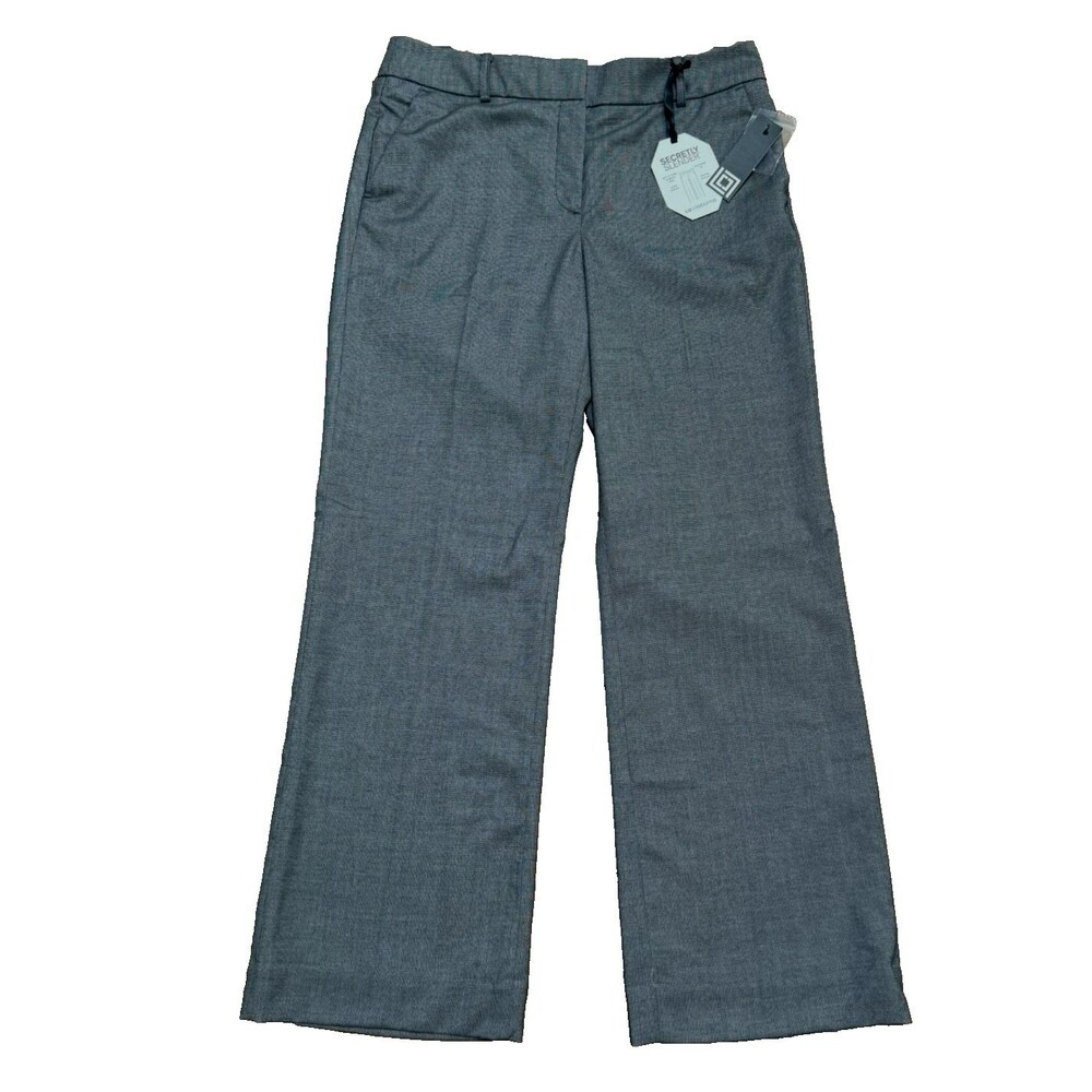 Liz Claiborne Women's 10S Sophie Career Secretly Slender Pants Gray NWT